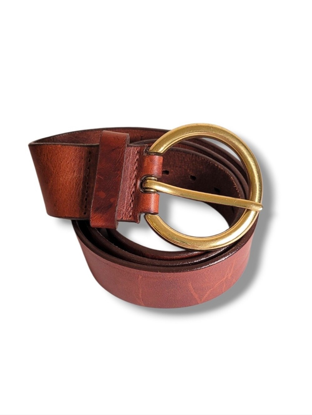 Brave Women's Brown Leather Belt Fifer Bridle Size M